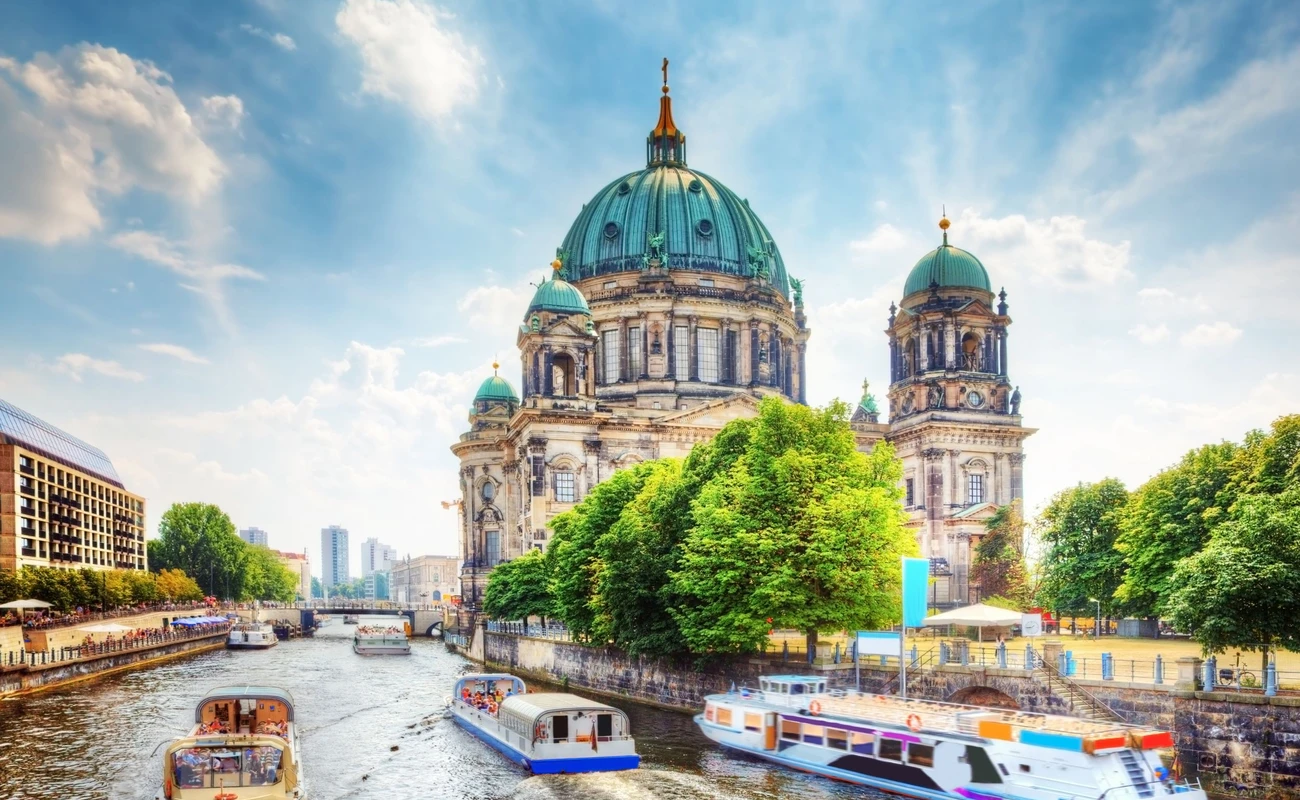 Berlin Cathedral. German Berliner Dom. A famous landmark on the Museum Island in Mitte, Berlin, Germany.