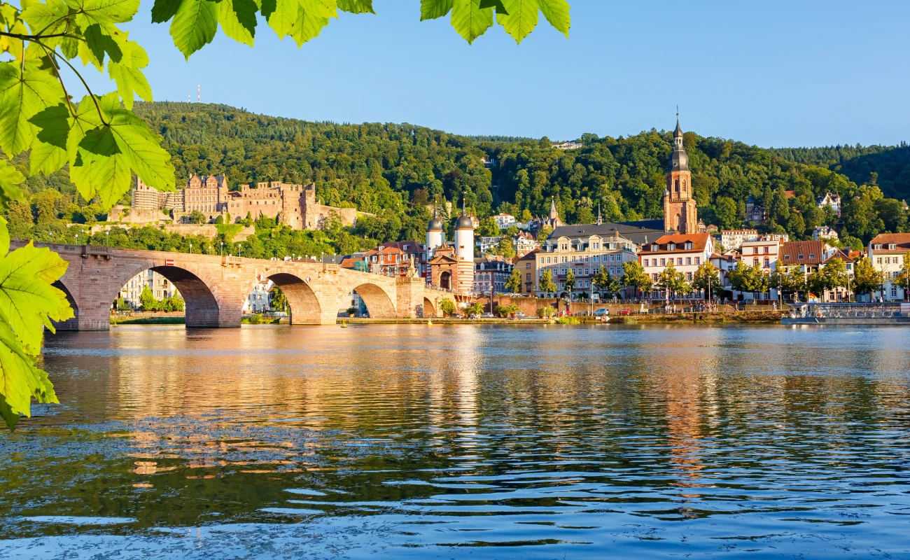 Bridge over Neckar in Heidelberg, Germany