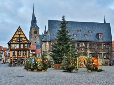 Bilder aus der historischen Fachwerkstadt Quedlinburg Harz