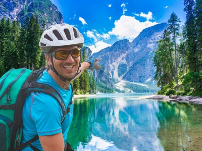 Südtirol, Pragser Wildsee mit Seekofel
