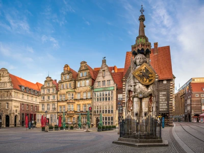 Market Square in the historic city of Bremen, Germany