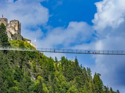 ehrenberg suspension bridge, highline 179, Tyrol, Austria