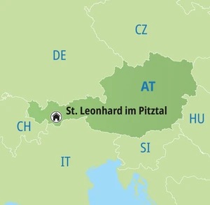 Eine Karte der Reiseroute