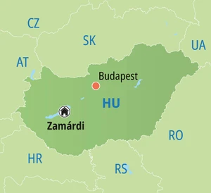 Eine Karte der Reiseroute
