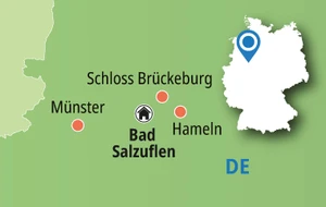 Eine Karte der Reiseroute