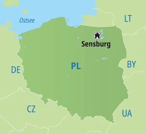 Eine Karte der Reiseroute