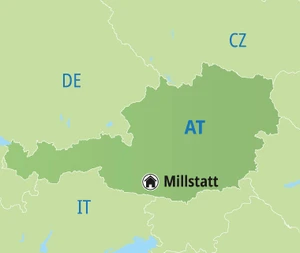 Eine Karte der Reiseroute