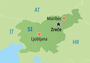 Eine Karte der Reiseroute