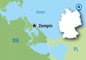 Eine Karte der Reiseroute